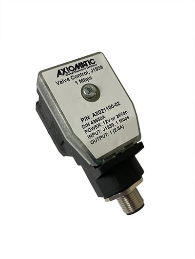 Single Valve Controller, DIN43650A, 1 Mbps SAE J1939