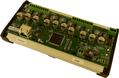 10 Outputs Valve Controller, SAE J1939, Ethernet (Modbus), DIN Rail Mount