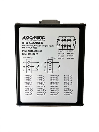 12 RTD & 4 Universal Signal Inputs Controller, SAE J1939 1 Mbps